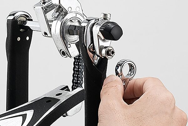 open zoom image for Tama HP900PWN Iron Cobra Power Glide Double Bass Drum Pedal (with Case), Chrome, Action Position Back