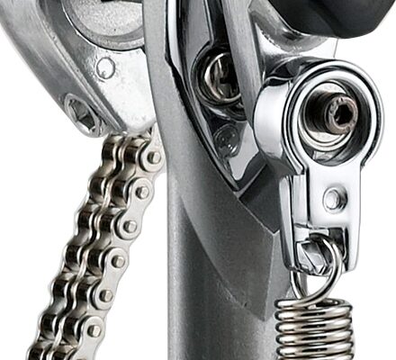 open zoom image for Tama HP910LWN Speed Cobra Double Bass Drum Pedal (with Case), Chrome, Action Position Back