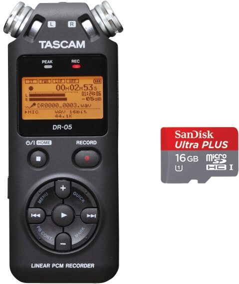 open zoom image for TASCAM DR05 Portable Digital Recorder, tascam
