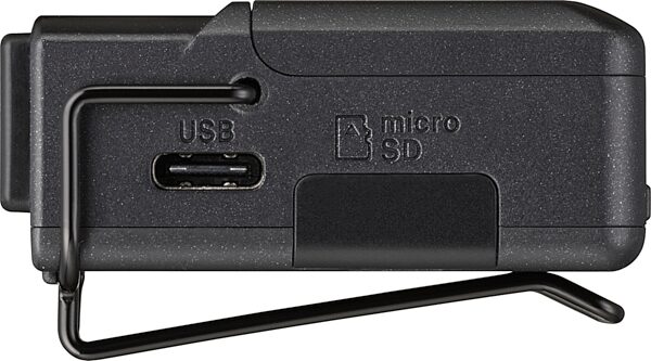 open zoom image for TASCAM DR-10L Pro 32-Bit Float Field Recorder (with Lavalier Microphone), Black, Left