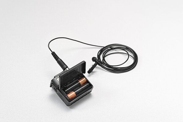 open zoom image for TASCAM DR-10L Pro 32-Bit Float Field Recorder (with Lavalier Microphone), Black, In Use