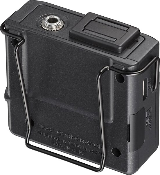open zoom image for TASCAM DR-10L Pro 32-Bit Float Field Recorder (with Lavalier Microphone), Black, Back Angle