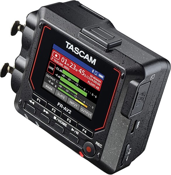 open zoom image for TASCAM FR-AV2 32-Bit Float Digital Recorder, New, Action Position Back