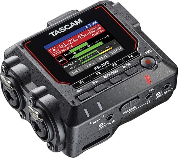 open zoom image for TASCAM FR-AV2 32-Bit Float Digital Recorder, New, Action Position Back