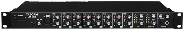 open zoom image for TASCAM LM-8ST Rackmount Line Mixer (8-Channel), New, Action Position Back