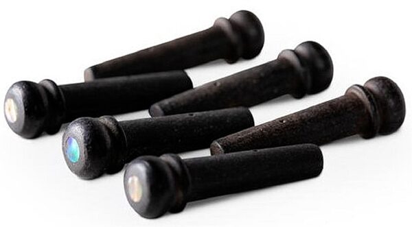 open zoom image for Taylor Bridge Pins, Ebony with Abalone, Main