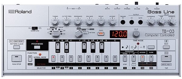 open zoom image for Roland TB-03 Boutique Series Bass Line Synthesizer, New, Main