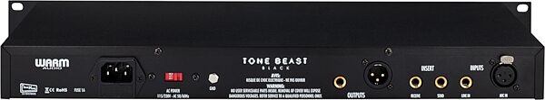 open zoom image for Warm Audio TB12 Tone Beast Microphone Preamplifier, Black, Action Position Back