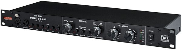open zoom image for Warm Audio TB12 Tone Beast Microphone Preamplifier, Black, Angle