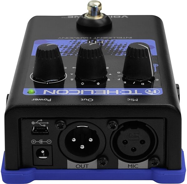 open zoom image for TC-Helicon VoiceTone H1 Intelligent Vocal Harmony Pedal, Back