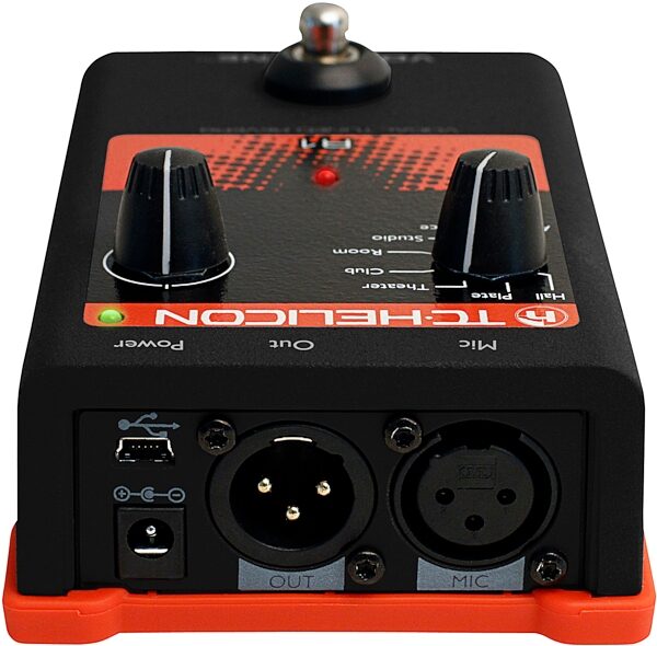 open zoom image for TC-Helicon VoiceTone R1 Vocal Tuned Reverb Pedal, Back