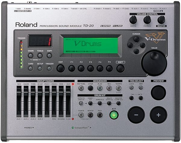 open zoom image for Roland TD20S V-Pro Series Electronic Drum Kit, TD-20 Main