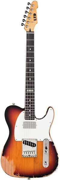open zoom image for ESP LTD TE202 Electric Guitar (Rosewood Fretboard), Distressed 3-Color Sunburst