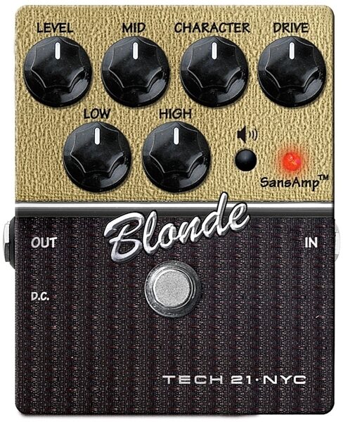 open zoom image for Tech 21 SansAmp Character Series Blonde Pedal, Main
