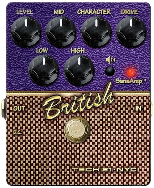 open zoom image for Tech 21 SansAmp Character Series British Pedal, Main