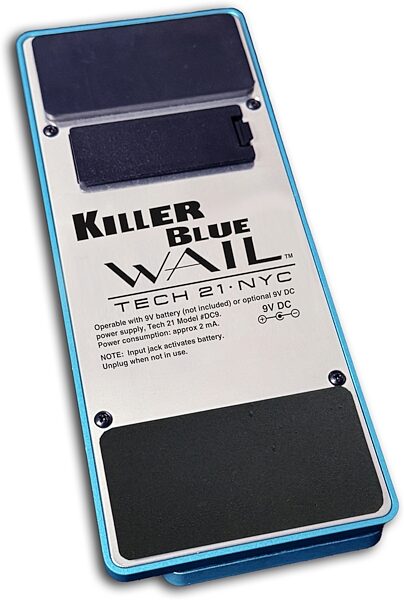 open zoom image for Tech 21 Killer Blue Wail Bass Wah Pedal, New, Action Position Back