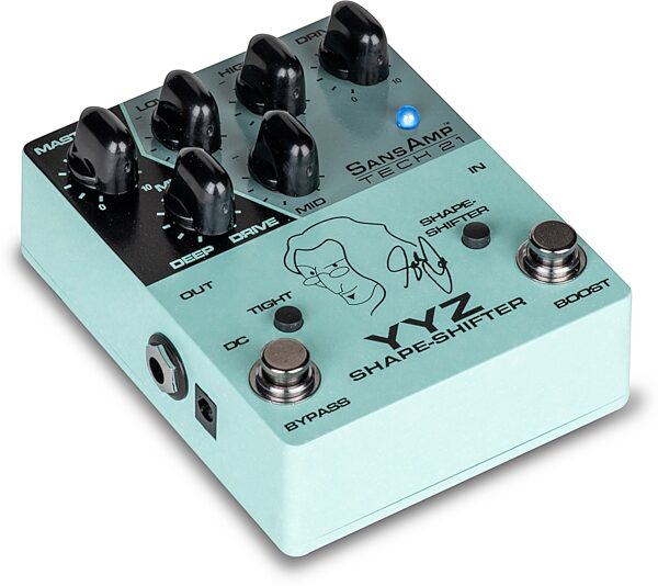 open zoom image for Tech 21 YYZ Geddy Lee Signature Shape-Shifter SansAmp Pedal, New, Action Position Back