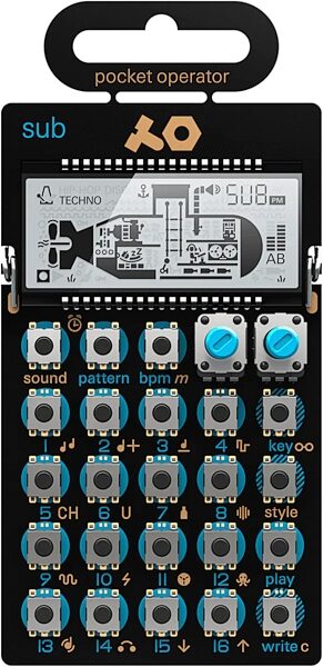 open zoom image for Teenage Engineering PO-14 Sub Pocket Operator Bass Synthesizer, New, Action Position Back