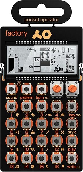 open zoom image for Teenage Engineering PO-16 Factory Pocket Operator Synthesizer, New, Action Position Back