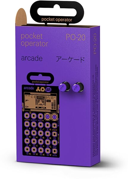 open zoom image for Teenage Engineering PO-20 Arcade Pocket Operator Synthesizer, New, Action Position Back