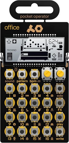 open zoom image for Teenage Engineering PO-24 Office Pocket Operator Drum Machine, New, Action Position Back