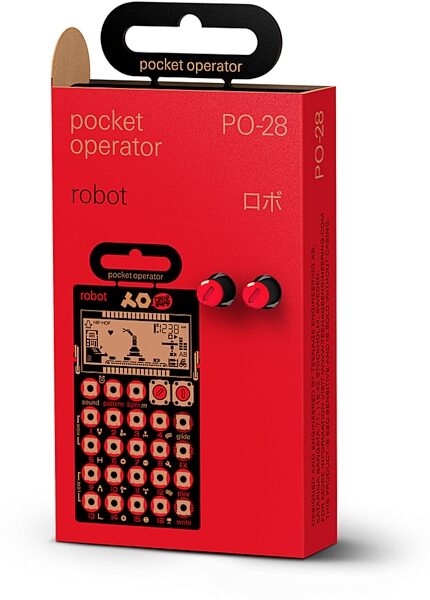 open zoom image for Teenage Engineering PO-28 Robot Pocket Operator Synthesizer, New, Action Position Back