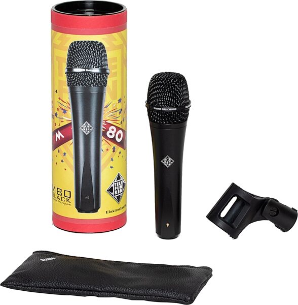 open zoom image for Telefunken M80 Supercardioid Dynamic Microphone, Black, Bundle