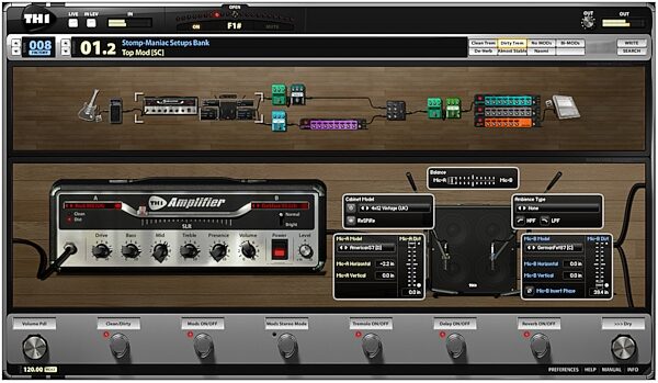 open zoom image for Overloud TH1 Guitar Amp Simulation Software (Mac and Windows), Screenshot - Full View