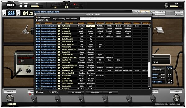 open zoom image for Overloud TH1 Guitar Amp Simulation Software (Mac and Windows), Screenshot - Search Panel