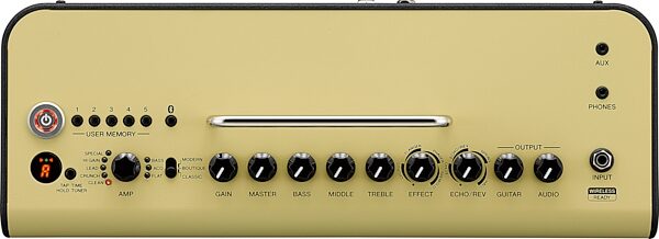open zoom image for Yamaha THR30II Wireless Bluetooth Desktop Combo Amplifier (30 Watts, 2x3"), Cream, Open Box (Like New), Action Position Back