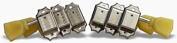 open zoom image for Allparts True Tune 3x3 Vintage Tuners, Nickel, Main