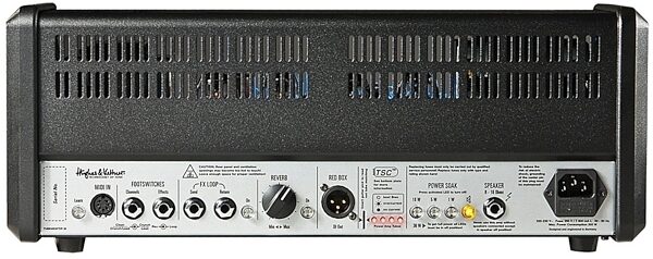 open zoom image for Hughes and Kettner TubeMeister 36 Guitar Amplifier Head, 36 Watts, Back