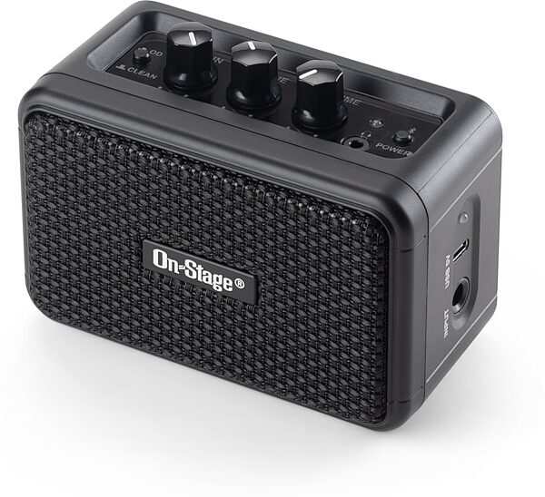 open zoom image for On-Stage TGA01 Travel Electric Guitar Amplifier, New, Angled Front