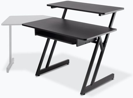 open zoom image for On-Stage WSC7500 Workstation Corner Accessory, Black, In Use