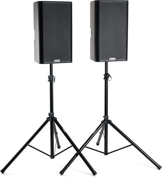 open zoom image for On-Stage SSP7650 Speaker Stand Pack (with Carry Bag), New, Angled Front
