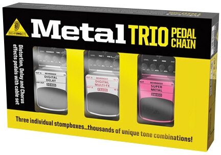 open zoom image for Behringer TPK985 Metal Trio Guitar Pedal Package, Main
