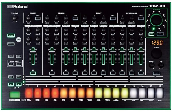 open zoom image for Roland TR-8 AIRA Rhythm Performer Drum Machine, Main