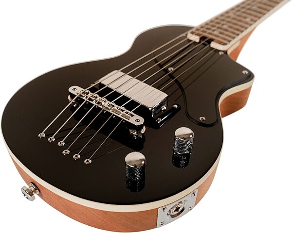 open zoom image for Blackstar Carry-On Travel Guitar Deluxe Pack with FLY 3 BT Mini Amp, Action Position Back