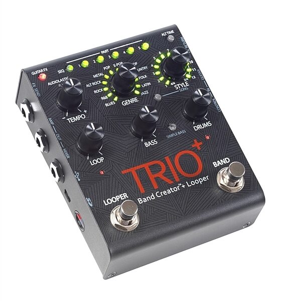 open zoom image for DigiTech Trio+ Band Creator and Looper Pedal, Black, Open Box (Very Good), Angle