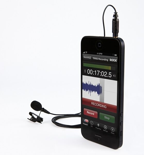 open zoom image for Rode smartLav iOS Compatible Lavalier Microphone, In Use