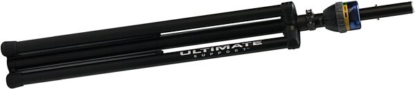 open zoom image for Ultimate Support TS-99BL TeleLock Series Tall Leveling-Leg Speaker Stand, Black, Collapsed