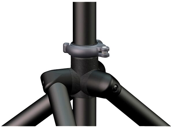 open zoom image for Ultimate Support TS-99BL TeleLock Series Tall Leveling-Leg Speaker Stand, Black, Closeup