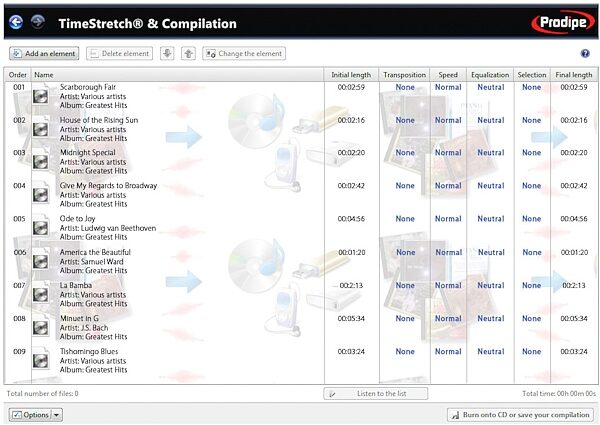 open zoom image for eMedia TimeStretch Software (Windows), Screenshot