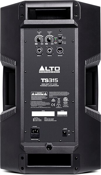 open zoom image for Alto Professional Truesonic TS315 Powered Loudspeaker (2000 Watts, 1x15"), Action Position Back