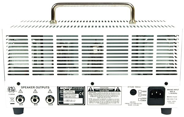 open zoom image for Orange Tiny Terror TT15 Guitar Amplifier Head (15 Watts with Gig Bag), Back