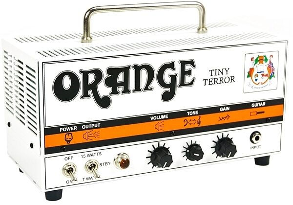 open zoom image for Orange Tiny Terror TT15 Guitar Amplifier Head (15 Watts with Gig Bag), Left