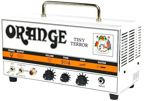 open zoom image for Orange Tiny Terror TT15 Guitar Amplifier Head (15 Watts with Gig Bag), Right