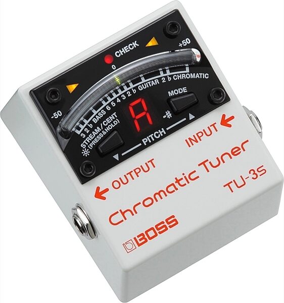 open zoom image for Boss TU-3S Chromatic Tuner Pedal, New, Angle