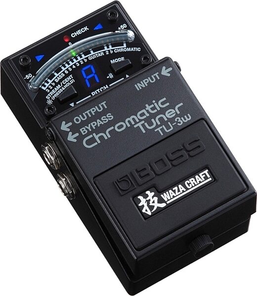 open zoom image for Boss TU-3w Waza Craft Chromatic Tuner Pedal, New, Angle