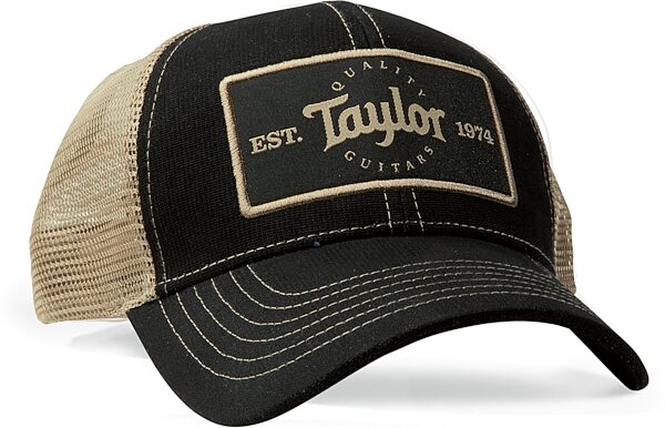 open zoom image for Taylor Trucker Cap, Black/Khaki, Action Position Front